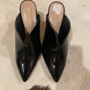 BCBG Generation Black Mule Heals 7.5